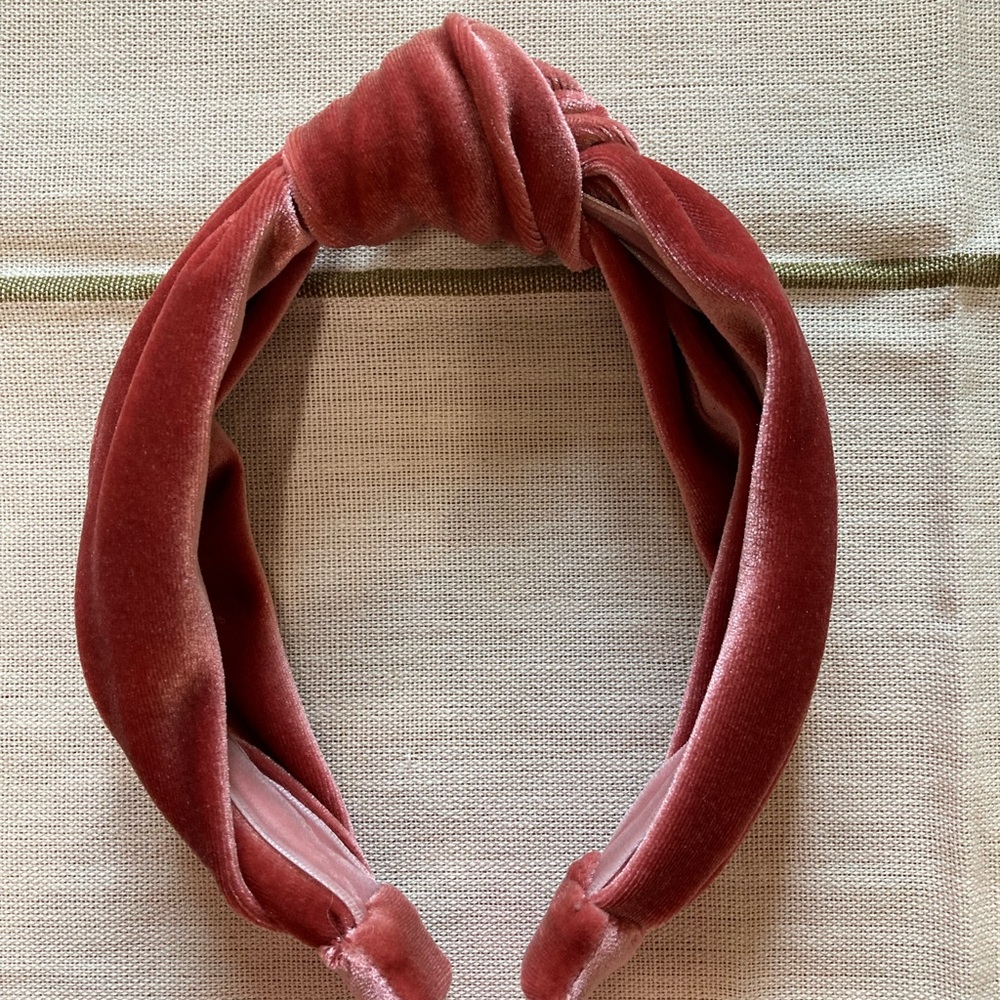 Iris Atelier Couture Velvet Knotted Headband